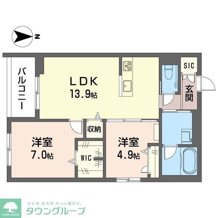ウィズプラス等々力の物件間取画像